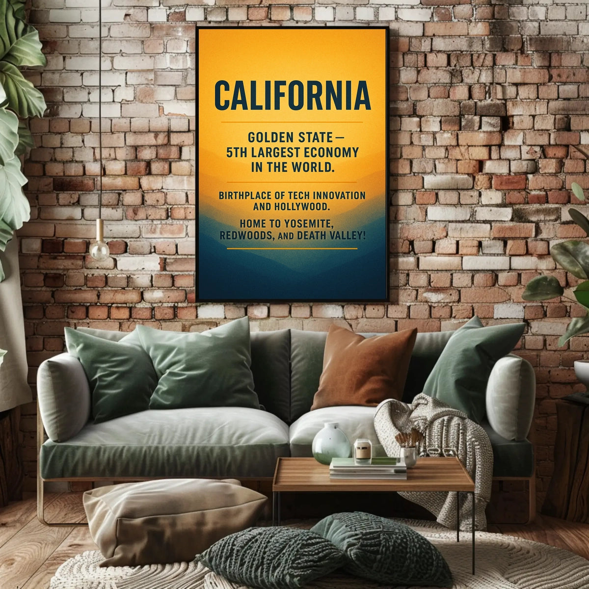 California The Golden State Poster