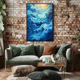 Oceanic Whirl Poster