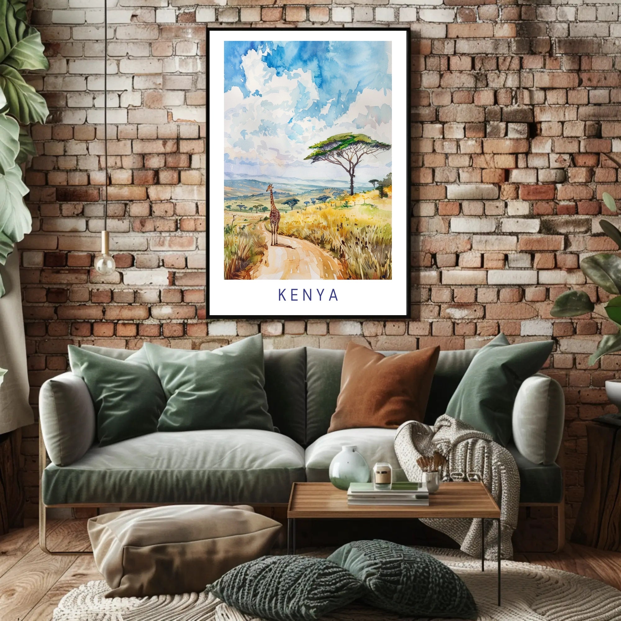 Serene Kenyan Landscape Poster PosterGoat
