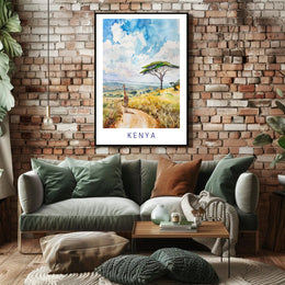 Serene Kenyan Landscape Poster PosterGoat