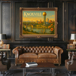 Knoxville Travel Poster Gateway to the Smokies