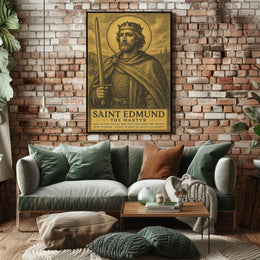 Saint Edmund The Martyr Poster