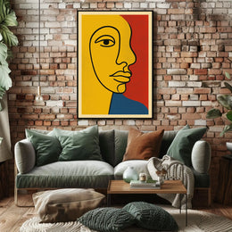 Vibrant Abstract Portrait Poster