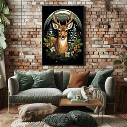 Winter Woodland Majesty Poster