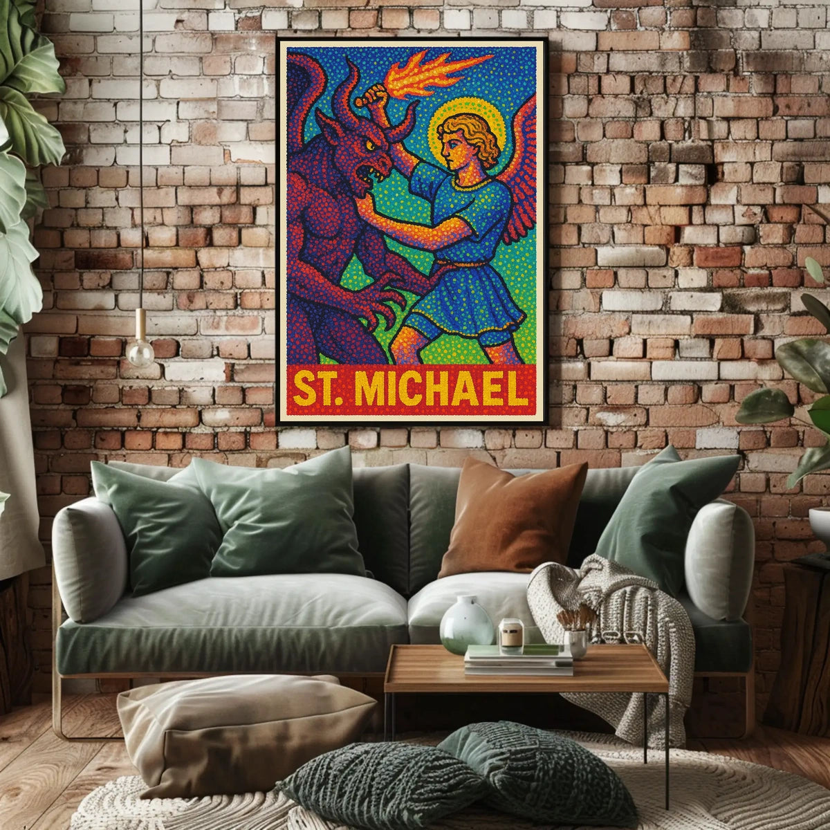 Saint Michael Divine Art Poster