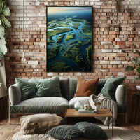 Serene River Landscape Poster