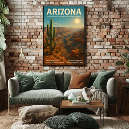 Grand Canyon Arizona Natural Wonder Travel Poster