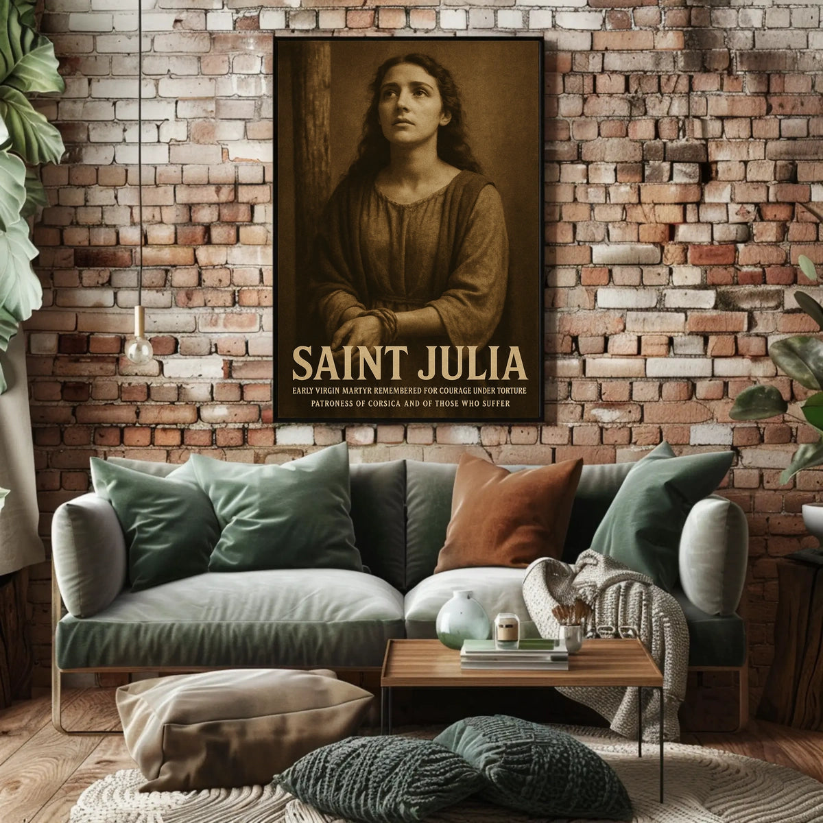 Saint Julia Patroness Of Corsica Poster