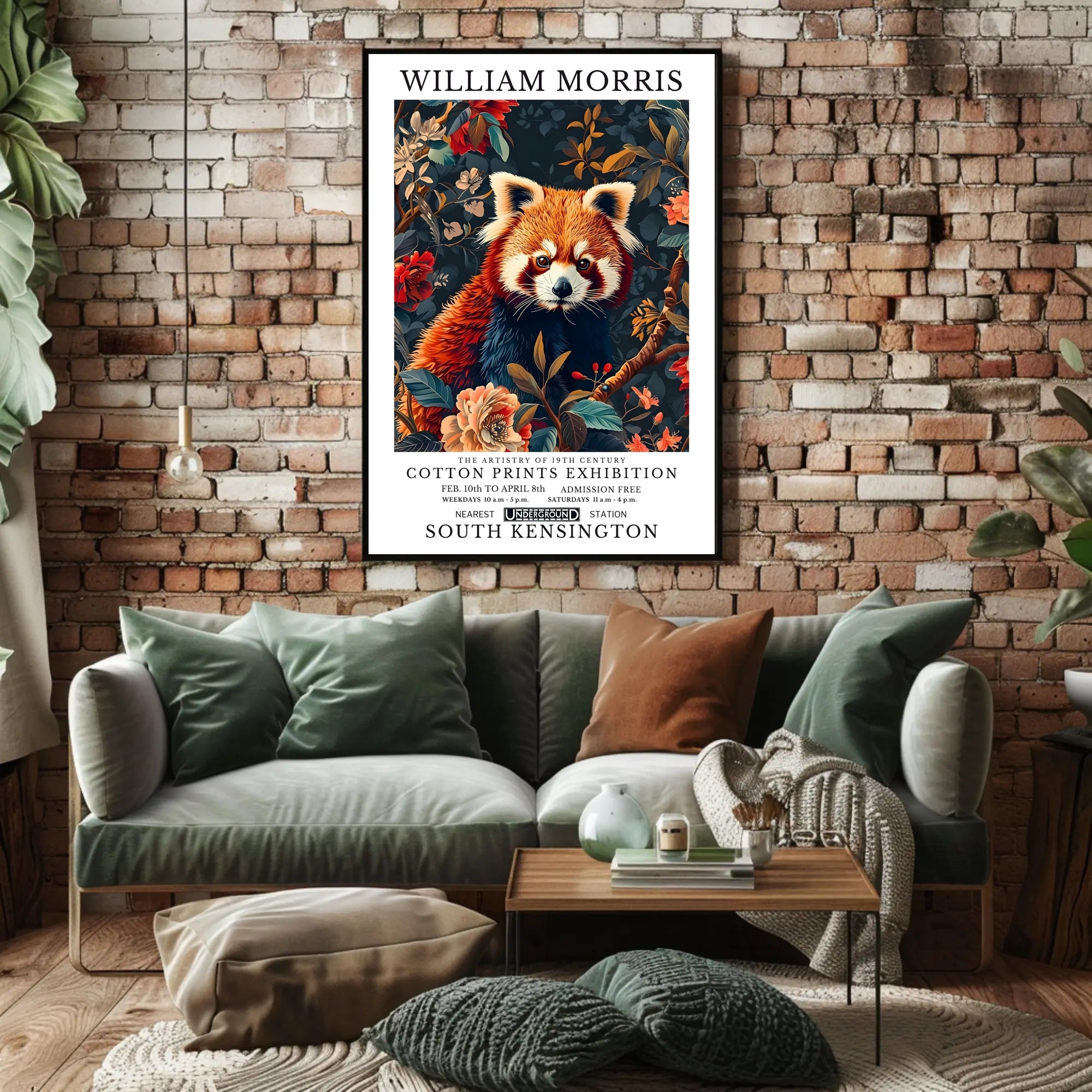 William Morris Vintage Art Exhibition Cultural or Heritage Poster