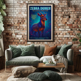 Zebra Duiker The Elusive Forest Gem Poster