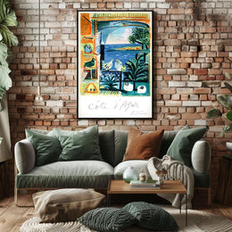 Côte DAzur Artistic Impression Poster