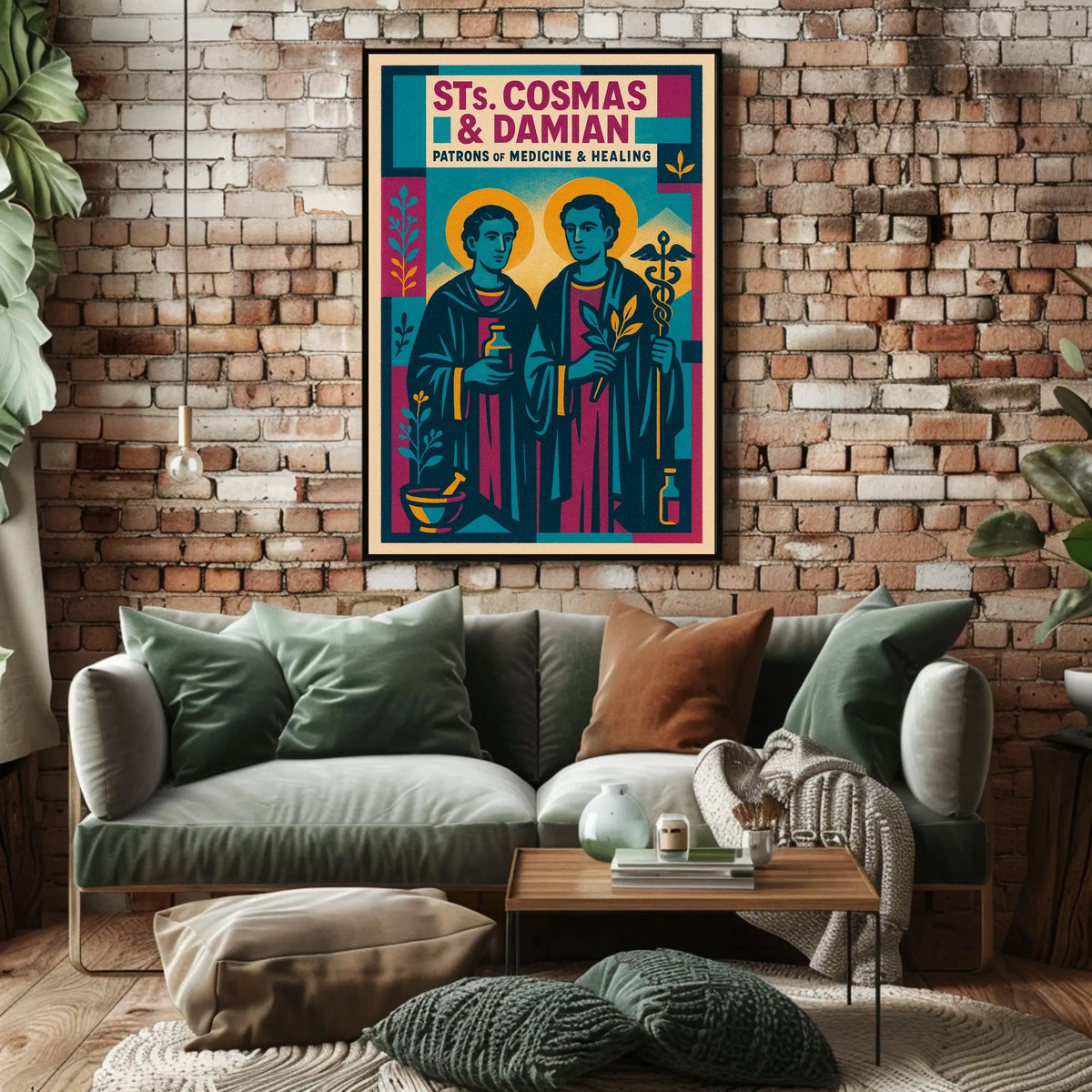 Saints Cosmas And Damian Patrons Of Poster