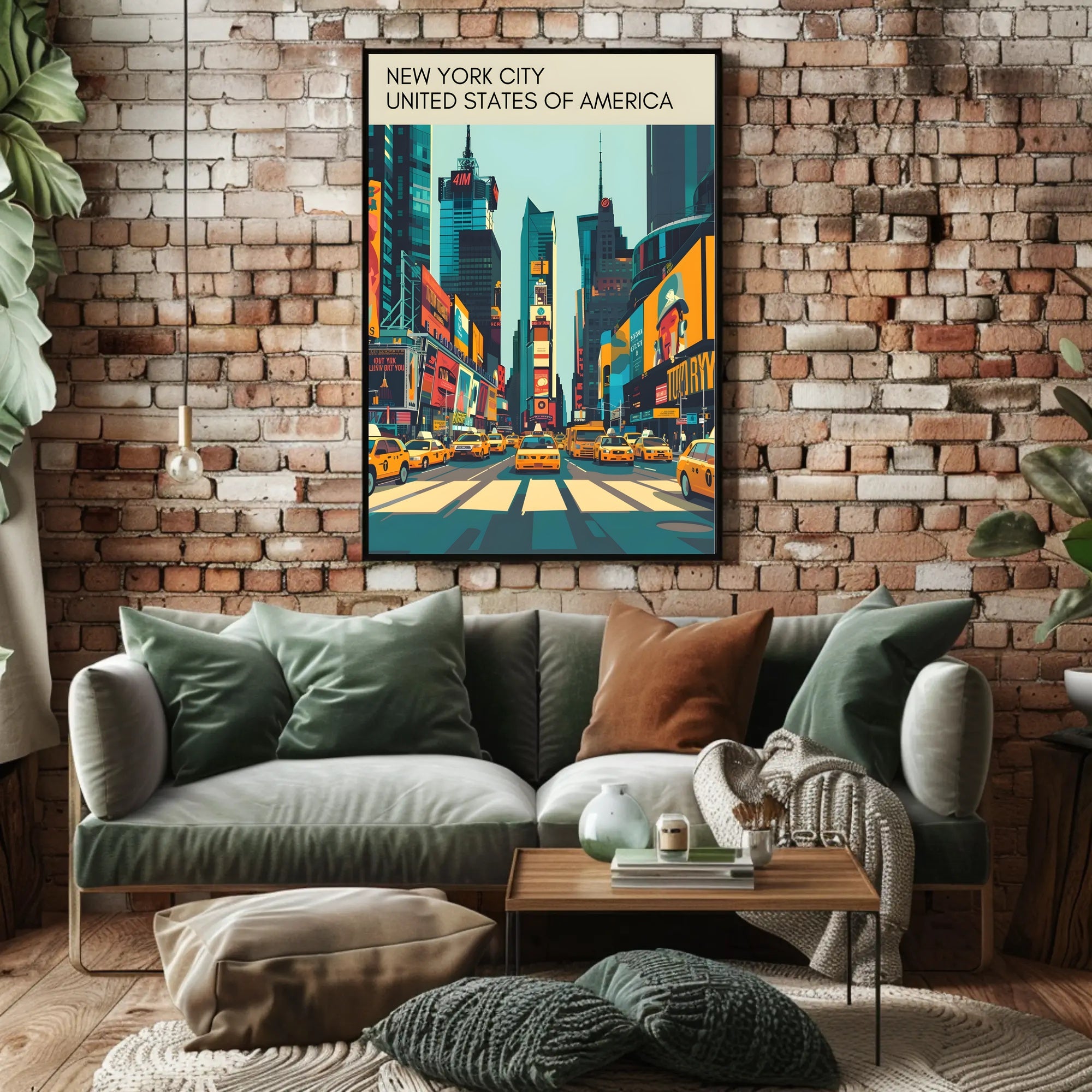 New York City Street Scene Poster