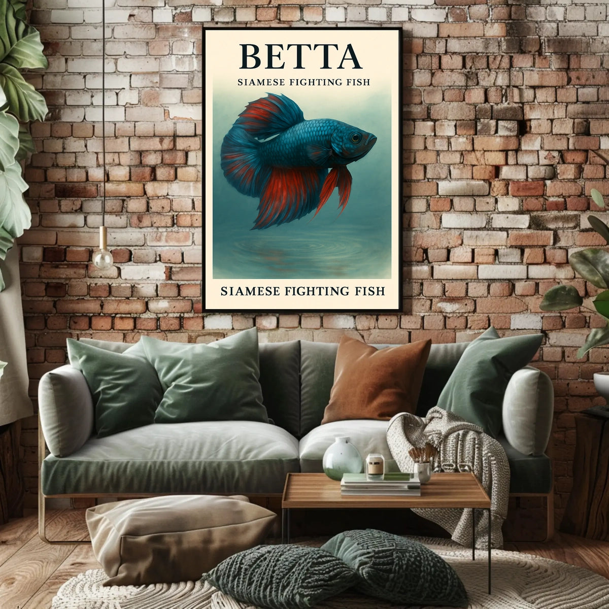 Betta Siamese Fighting Fish Poster