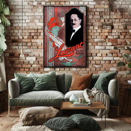 Laurant's Enigmatic Vintage Illusionist Magic Show Poster - Artistic Poster