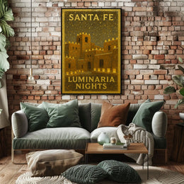 Santa Fe Luminaria Nights Poster