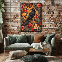 Majestic Raven Wall Art Print for Home Decor