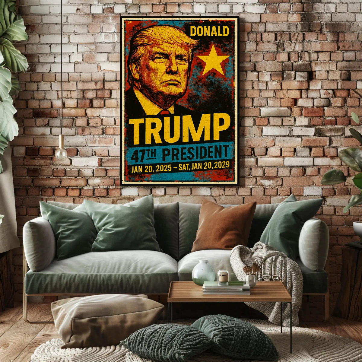 Donald Trump 47th President of the United States Graffiti Pop Art Poster
