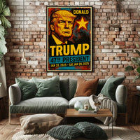 Donald Trump 47th President of the United States Graffiti Pop Art Poster