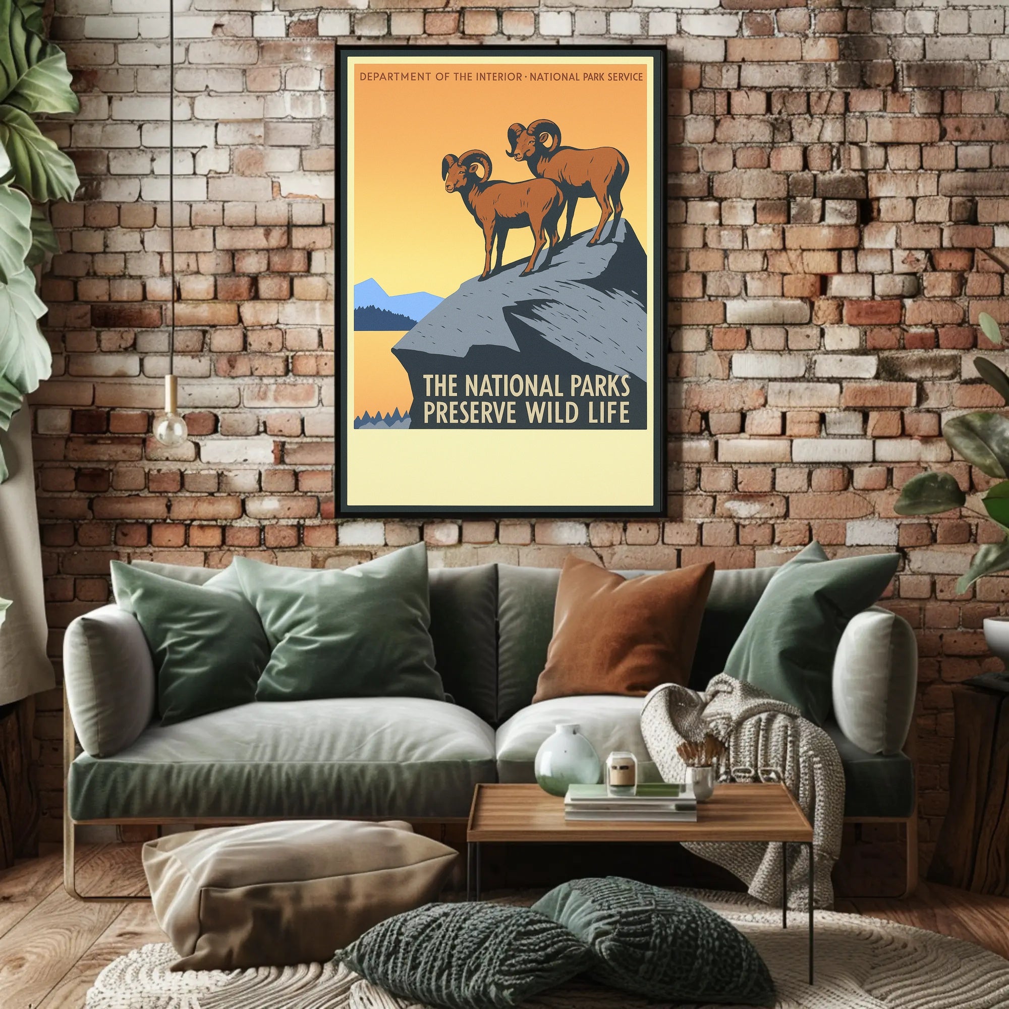 Preserve Wildlife in National Parks Poster PosterGoat