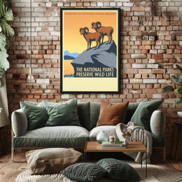 Preserve Wildlife in National Parks Poster PosterGoat