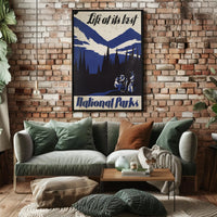National Parks Vintage Travel Poster Print