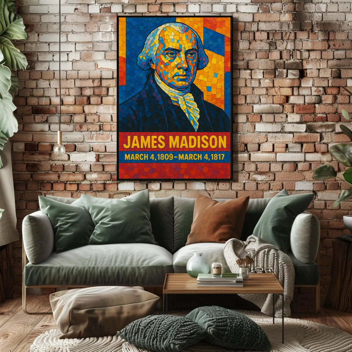 James Madison Presidential Term Poster
