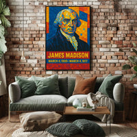 James Madison Presidential Term Poster