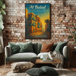 Al Balad The Colorful Old City Of Poster