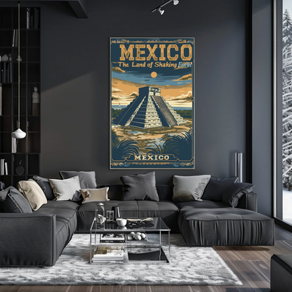 Mexico Chichen Itza Pyramid Heritage Poster Poster