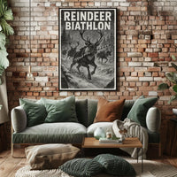 Reindeer Biathlon Poster