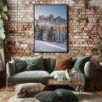 Breathtaking Winter Scene in a National Park Poster