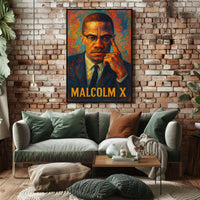 Malcolm X Iconic Portrait Poster