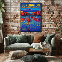 Burlington Lake Champlain Lights Poster