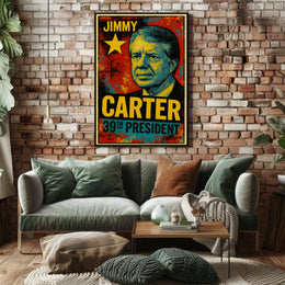 Jimmy Carter 39th President of the United States Graffiti Pop Art Poster
