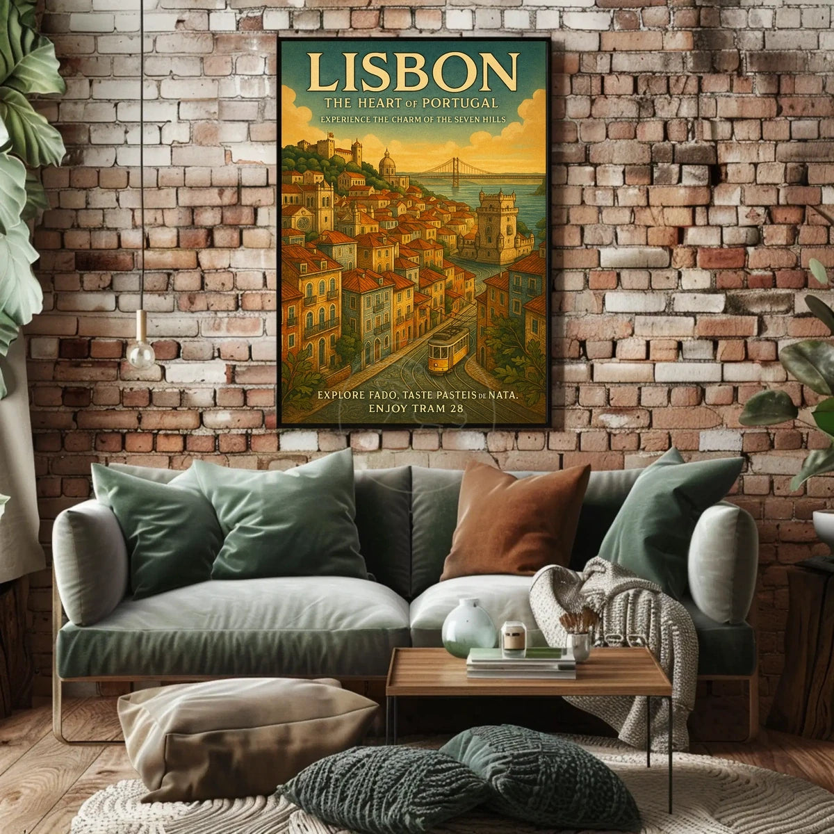 Lisbon's Vintage Charm: A Journey Through Travel Poster