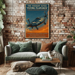 The Vought Xf5U Flying Flapjack Poster