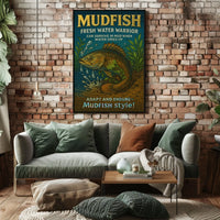 Mudfish Resilience Vintage Poster: Survival in Adversity