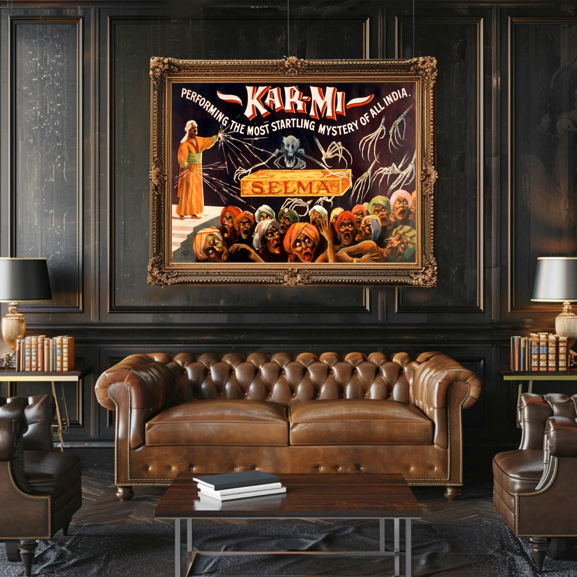 Kar-Mi Illusionist Vintage Magic Cultural Poster