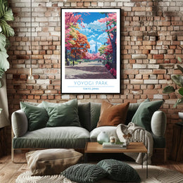 Yoyogi Park in Spring Poster
