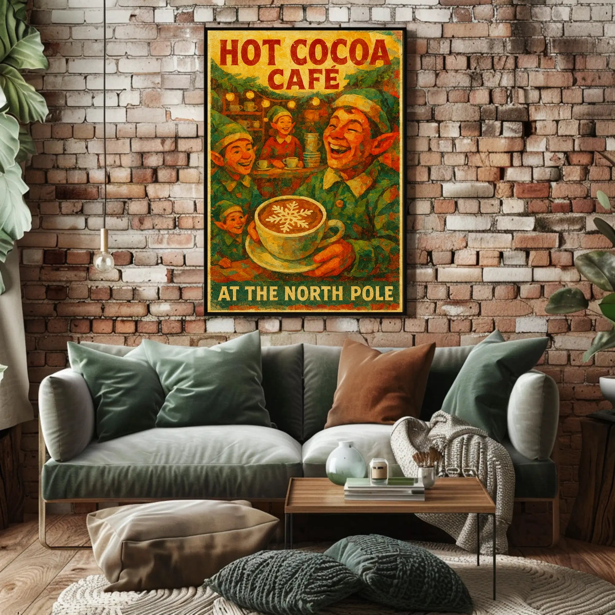 Hot Cocoa Café At The North Pole Poster