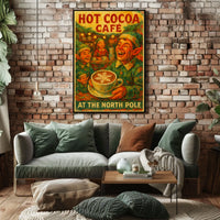 Hot Cocoa Café At The North Pole Poster