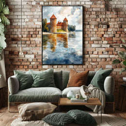 Lithuania Trakai Island Castle View Poster