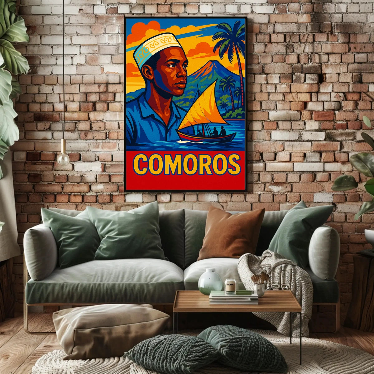 Comoros Vibrant Island Life Poster