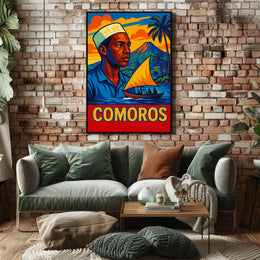 Comoros Vibrant Island Life Poster