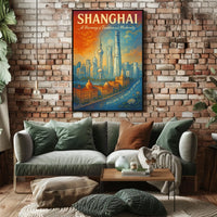Shanghai A Harmony of Tradition and Modernity Poster