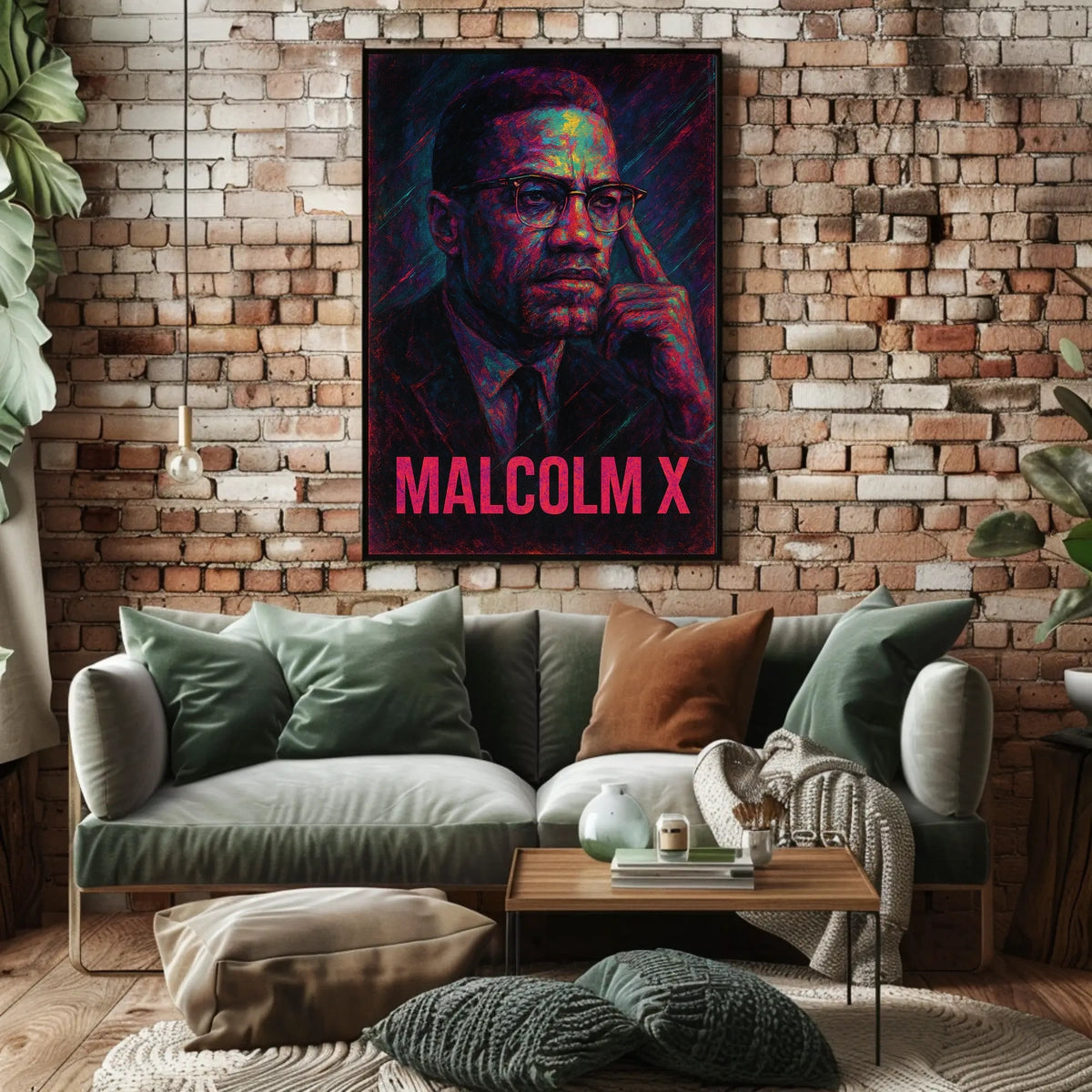 Malcolm X Iconic Leader Poster