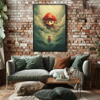 Mario In The Clouds Poster