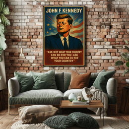 American History Icon Patriotic Vintage Poster Print