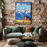 Grand Teton Scenic National Park Poster